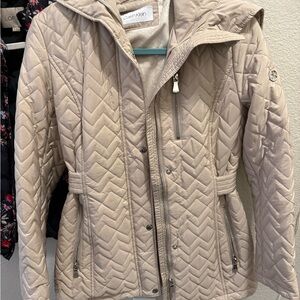 Calvin Klein Women's Quilted Beige Jacket